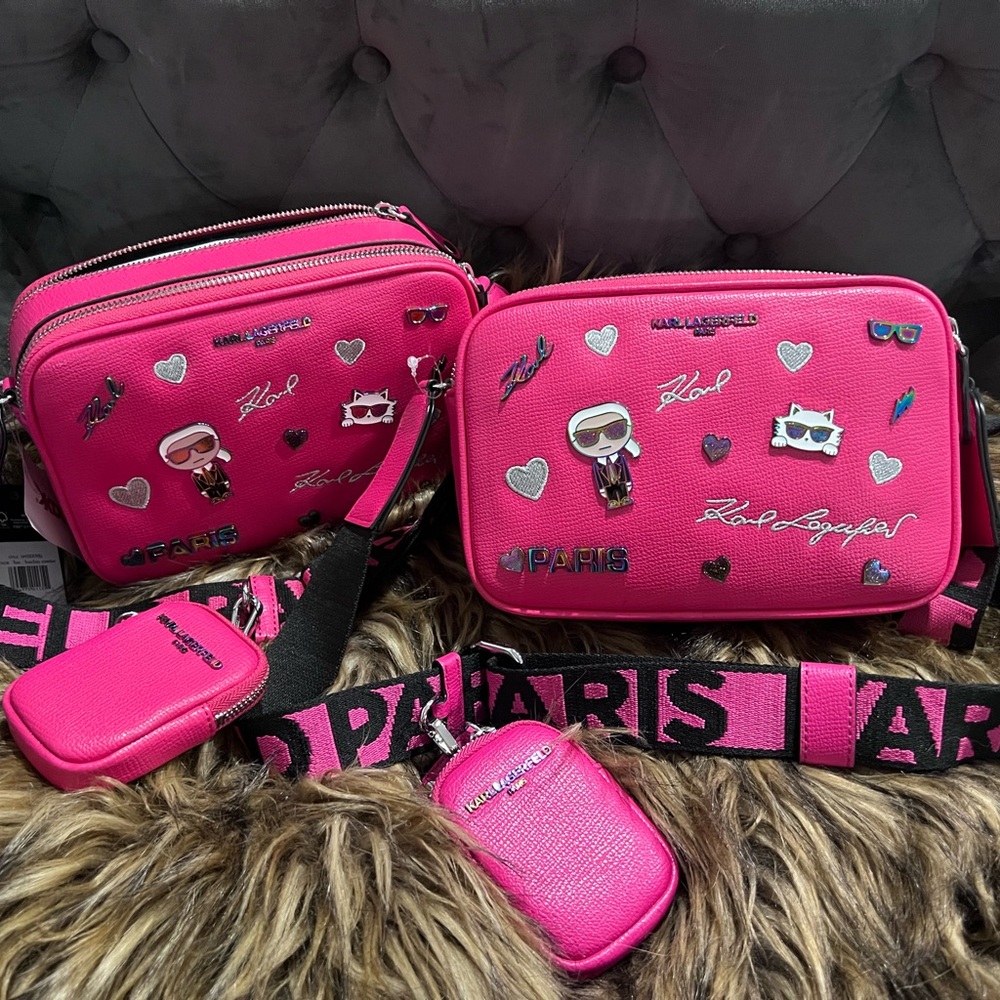 Karl Lagerfeld Pink Crossbody Bag